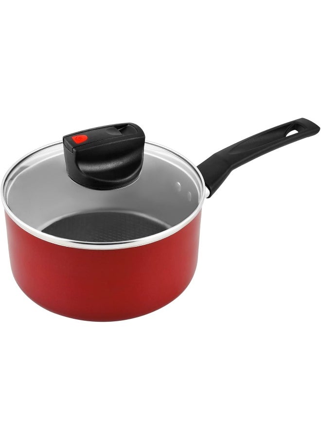 Prestige Prestige Safecook With Nonstick Saucepan, Red, 20 cm, Aluminum  - Image 3
