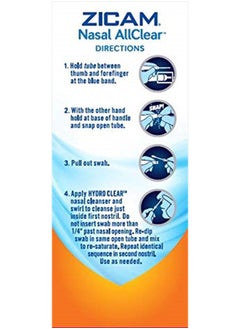 ZICAM Nasal AllClear, Triple Action Nasal Cleanser with Cooling Menthol, Protect, Soothe, Cleanse Nasal Passages, Sinus Relief, 20 Count  - Image 2