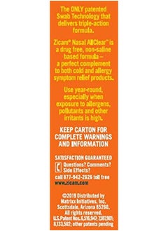 ZICAM Nasal AllClear, Triple Action Nasal Cleanser with Cooling Menthol, Protect, Soothe, Cleanse Nasal Passages, Sinus Relief, 20 Count  - Image 4