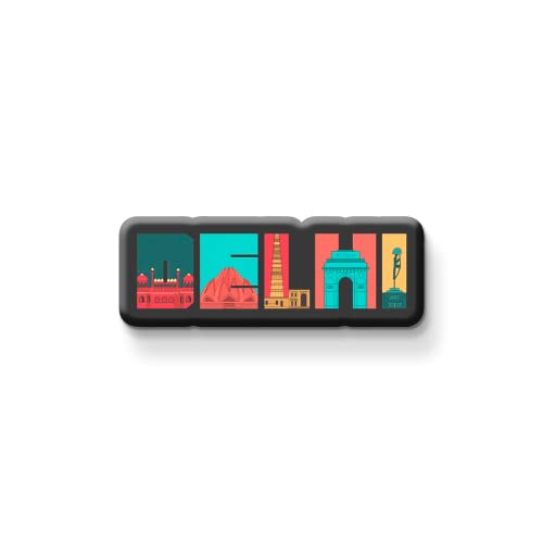 Nivaraprint NIVARA Indian State Souvenir Fridge Magnet Set of 1 (Delhi) - Image 1