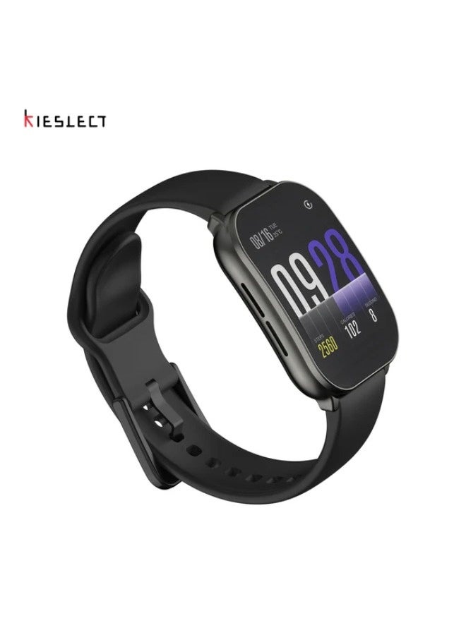 كيسلكت ساعة ذكية Balancs Note مزودة بشاشة AMOLED منحنية مقاس 2.1 بوصة ونظام تحديد المواقع العالمي (GPS) وتدعم الاتصال عبر البلوتوث - اسود - Image 4