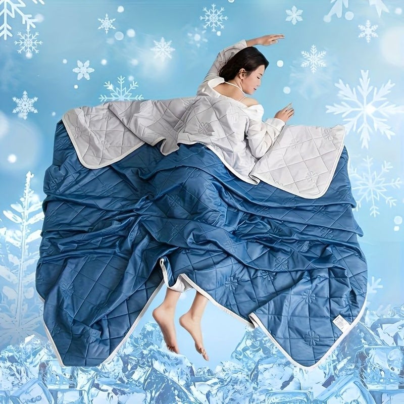 Pink Color Super Soft Summer Cool Quilt Comfortable Breathable Thin Blanket Machine Washable Multifunctional For Single And Double Beds Size 70 87 By 86 61 Inches - Image 1