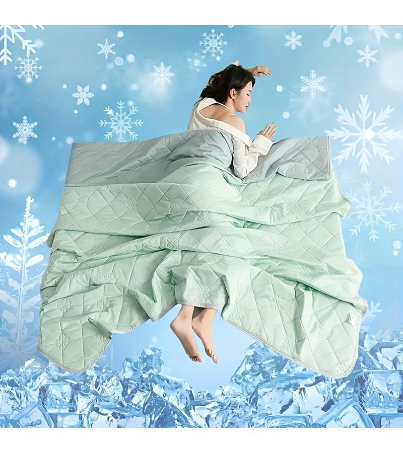 Pink Color Super Soft Summer Cool Quilt Comfortable Breathable Thin Blanket Machine Washable Multifunctional For Single And Double Beds Size 70 87 By 86 61 Inches - Image 4