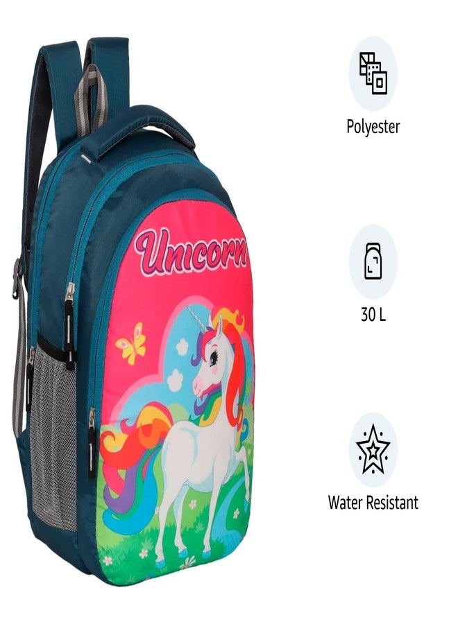 perfect star 30â€¯L Kids Polyester School Backpack with Cartoon Print - Lightweight, Multiple Compartments - for Nursery to Gradeâ€¯2 (Unisex) - Image 2
