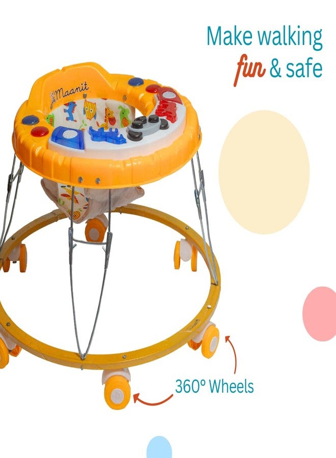 Maanit Baby Walkerr for Kids, Foldable Walkerr | Walkerr for Baby with Music & Light, | Walkerr for 6-12 Months Boy & Girl (Yellow) - Image 3