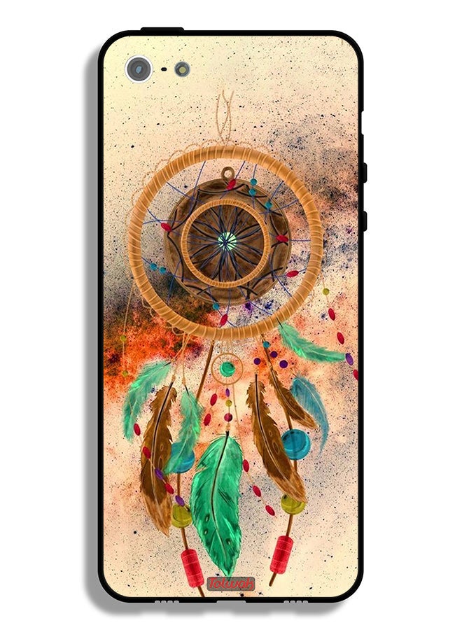 Tolwak Apple iPhone 5/5s/SE Protective Case Mandala Hanging Feathers - Image 2