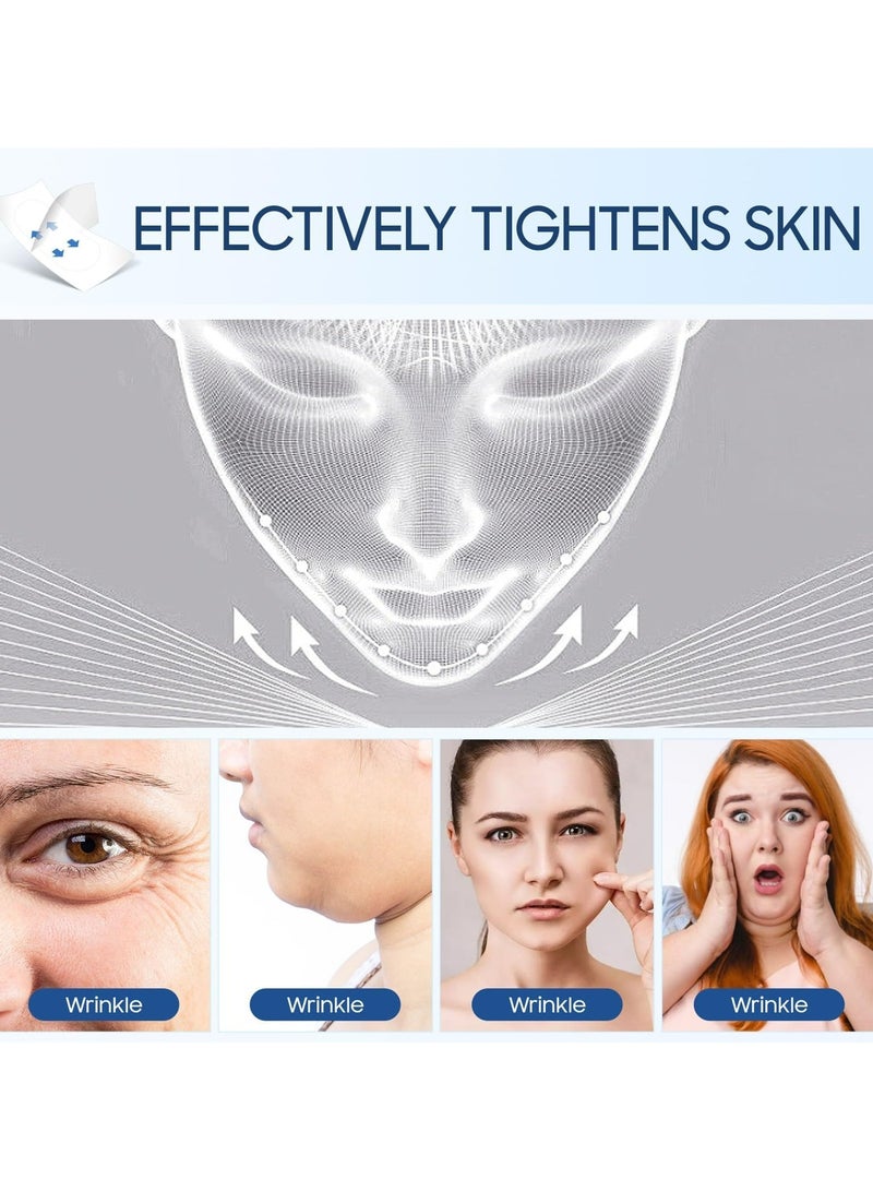 CMGTYYD 60PCS Face Lift Tape, High Elasticity Wrinkle Patches, Invisible Face Tapes for Lifting Eyes Double Chin Jowls, Lifting Saggy Skin, Waterproof, Face Stickers Neck Eye Double Chin Lift V Shape - Image 5