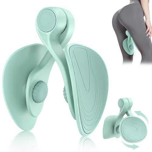 TINRIEF Kegel Exerciser Pelvic Floor Muscle Exercise Devices for Women Inner Thigh Exerciser Leg Workout Equipment Thigh Trainer for Male Hip Trimmer Inner Thigh Toner Workout LightGreen - Image 1