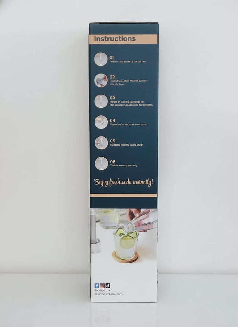 sparkling water | soda maker for home, portable soda water carbonated drink maker | 1l pet bottle, fast fizz, easy one-touch operation sparkling Drink maker machine