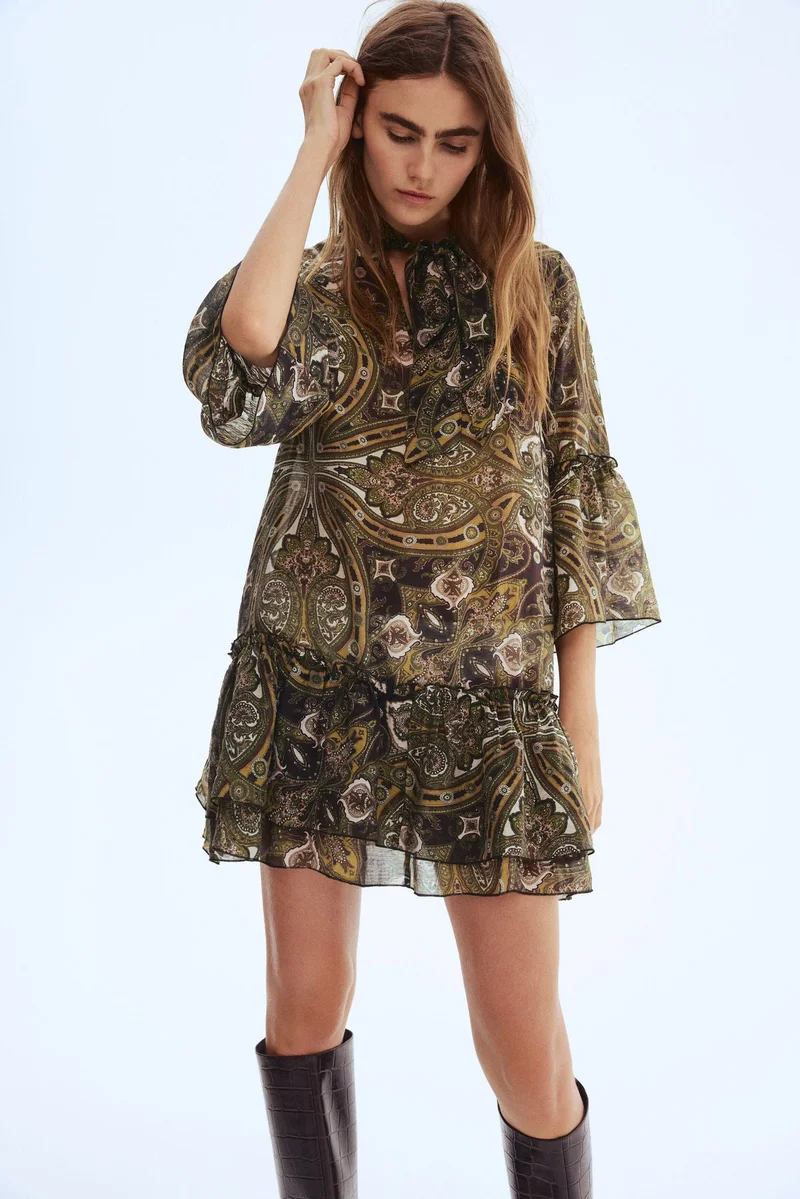 H&M Bow-collar dress