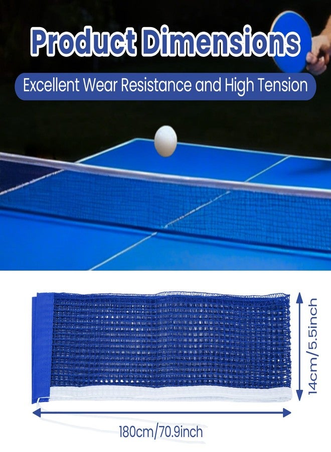 OGNWFUNK Ping Pong Net Compatible with Kettler – Durable Ping Pong Net Replacement, 2-Pack 71" Nylon Table Tennis Nets, Portable and Easy to Set Up for Indoor & Outdoor Play - Image 5