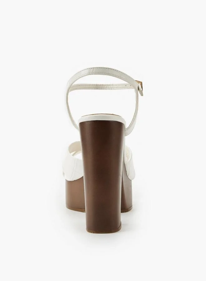 Surestep WHITE Women Platform Heel Sandals for Women | Best Price UAE
