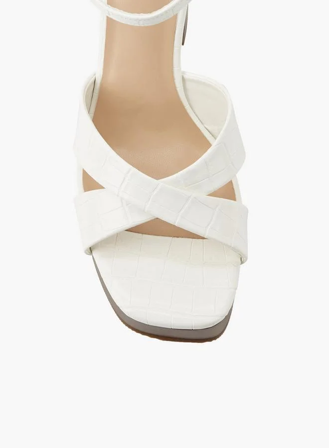 Surestep WHITE Women Platform Heel Sandals for Women | Best Price UAE