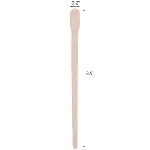 Hedume 2000 Pack Wax Spatulas Whaline Wood Waxing Applicator Sticks Small for Hair Removal Eyebrow Body - Image 2