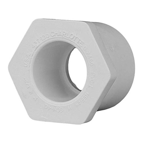 CHARLOTTE PIPE 1 x 1/2 SCH40 REDUCER BUSHING SPGXS PRESSURE (1 Unit Piece) - Image 1