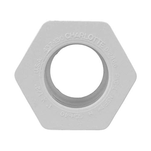 CHARLOTTE PIPE 1 x 1/2 SCH40 REDUCER BUSHING SPGXS PRESSURE (1 Unit Piece) - Image 2