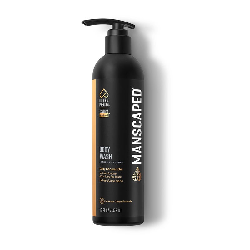 MANSCAPED Mens UltraPremium Refined Body Wash Luxurious Clean Formula Infused with Aloe Vera and Sea Salt Refreshing and Nourishing Daily Shower Gel for Hydrating Skin 16 oz