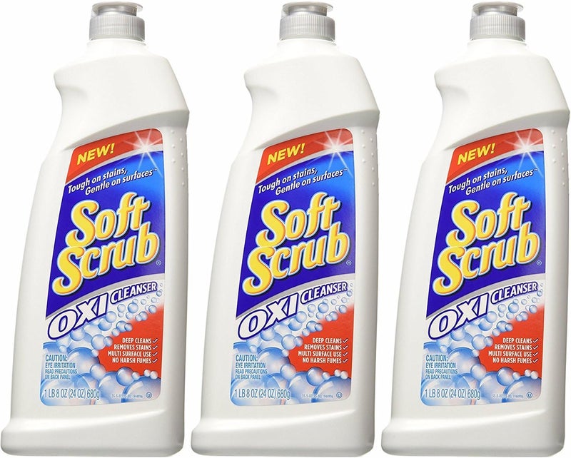 Soft Scrub Oxi Cleanser, 24 Ounce, (Pack of 3)