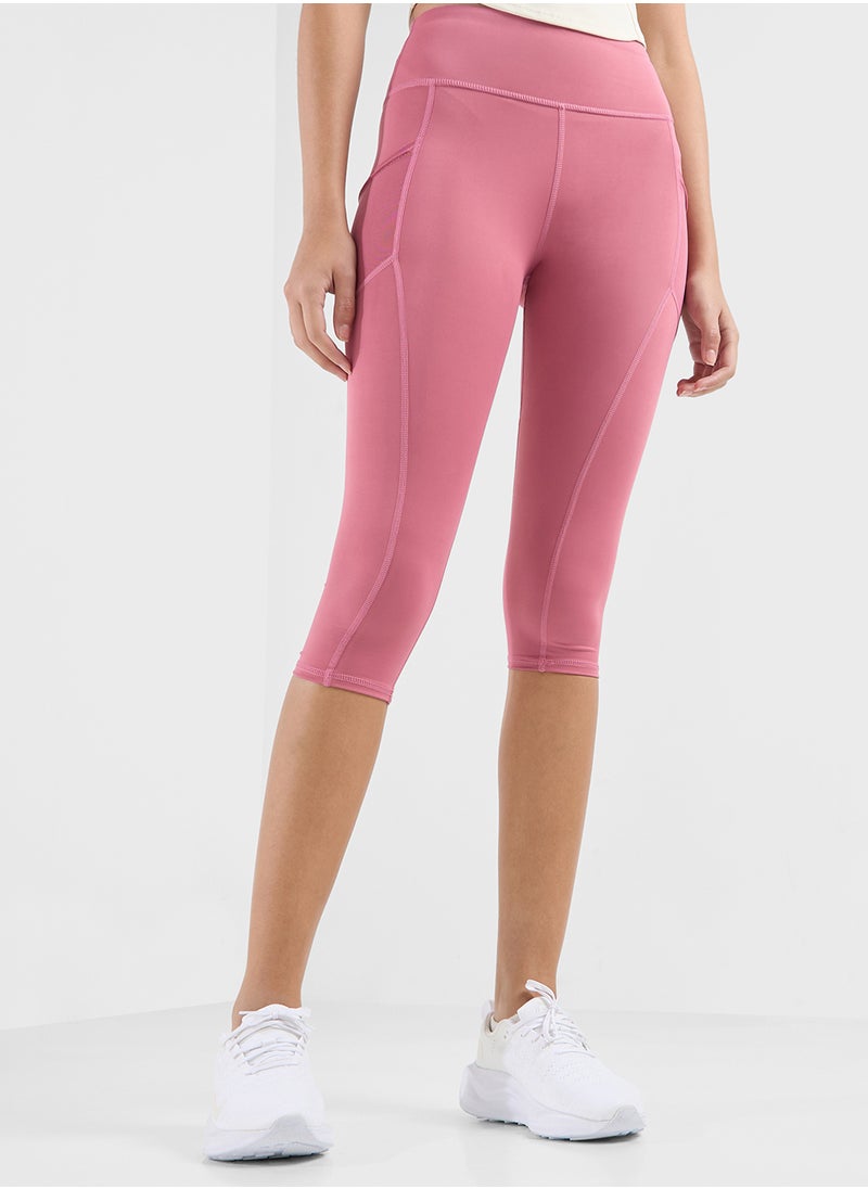 FRWD - High Waist 3/4Th Seamless Leggings With Side Pocket - Image 1