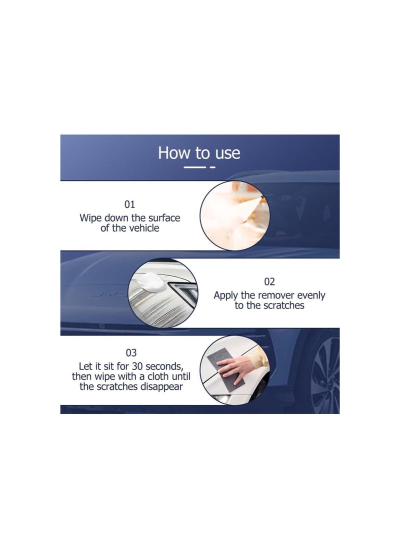 Generic - Nano Sparkle Cloth Car Scratch Remover, 2024 New Upgrade Nano Sparkle Cloth and Car Scratch Repair Remover Paste Kit, Magic Nano Cleaning Cloth Scratch Remover for Deep Scratch Repair (2) - Image 1