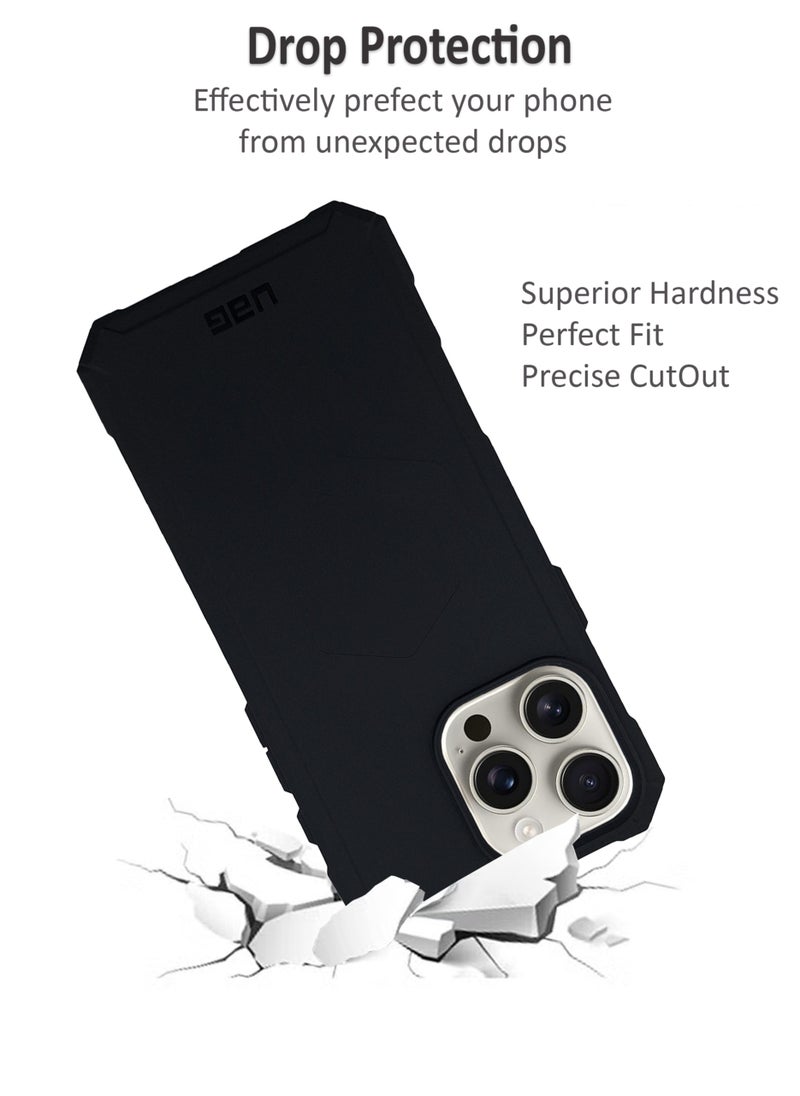 Waldic - Apple iPhone 16 Pro Max Premium UAG Case | Premium Silicone  Case Cover Designed for Apple iPhone 16 Pro Max | Apple iPhone 16 Pro Max Case Camera and Drop Protection Thin Protective Back Cover Case for Apple iPhone 16 Pro Max - Black - Image 1