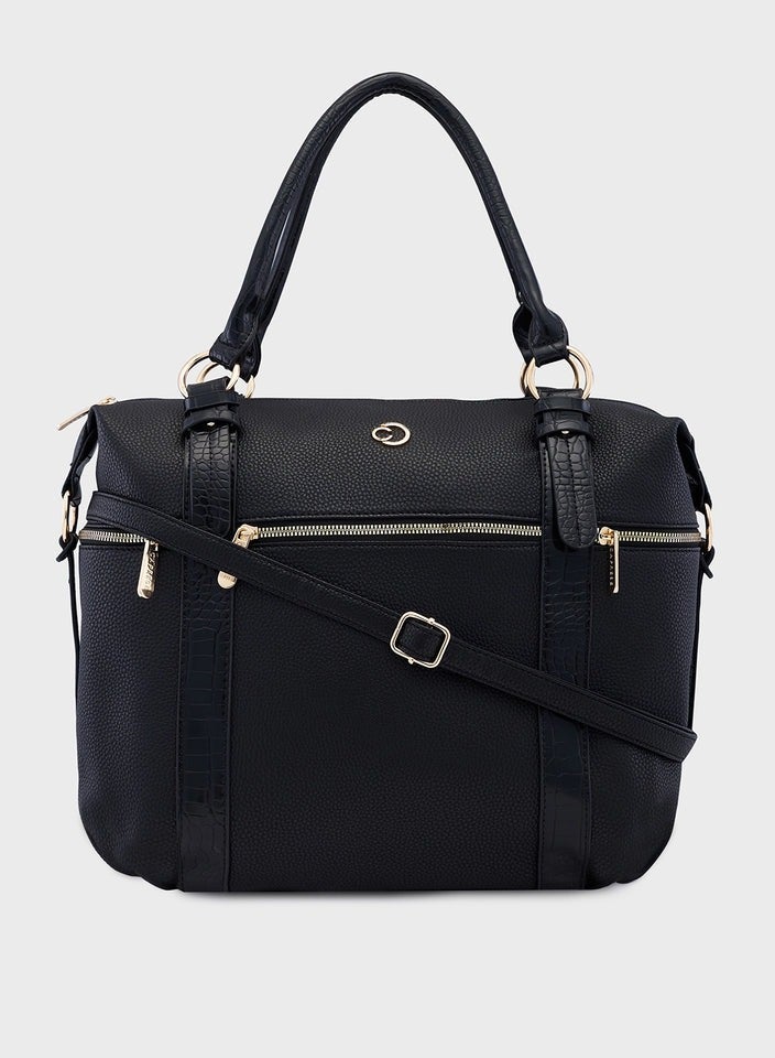 CAPRESE-NICOLE SATCHEL XL BLACK - Image 1