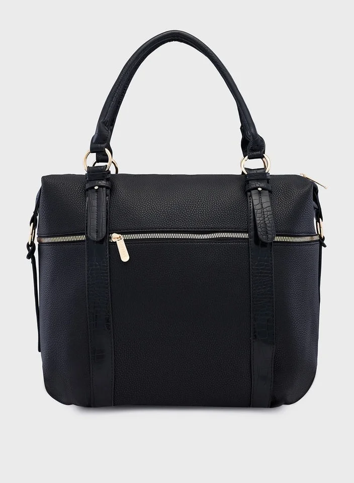 CAPRESE CAPRESE-NICOLE SATCHEL XL BLACK
