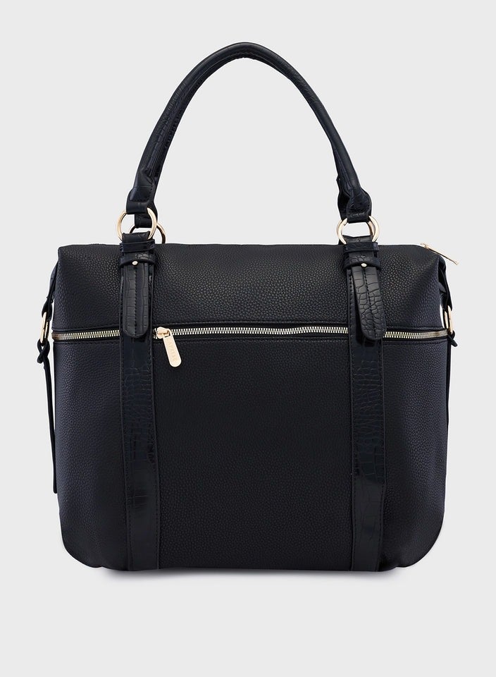 CAPRESE-NICOLE SATCHEL XL BLACK - Image 3