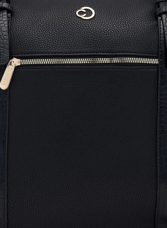 CAPRESE CAPRESE-NICOLE SATCHEL XL BLACK