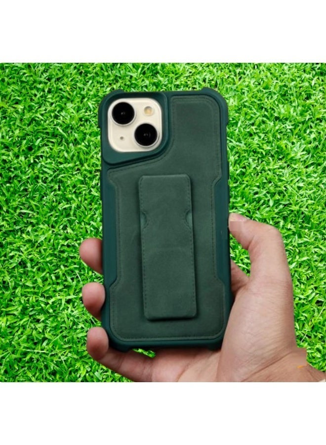 Creative iPhone 16 Pro Max Case    With a slim and durable stand, green color - Image 1