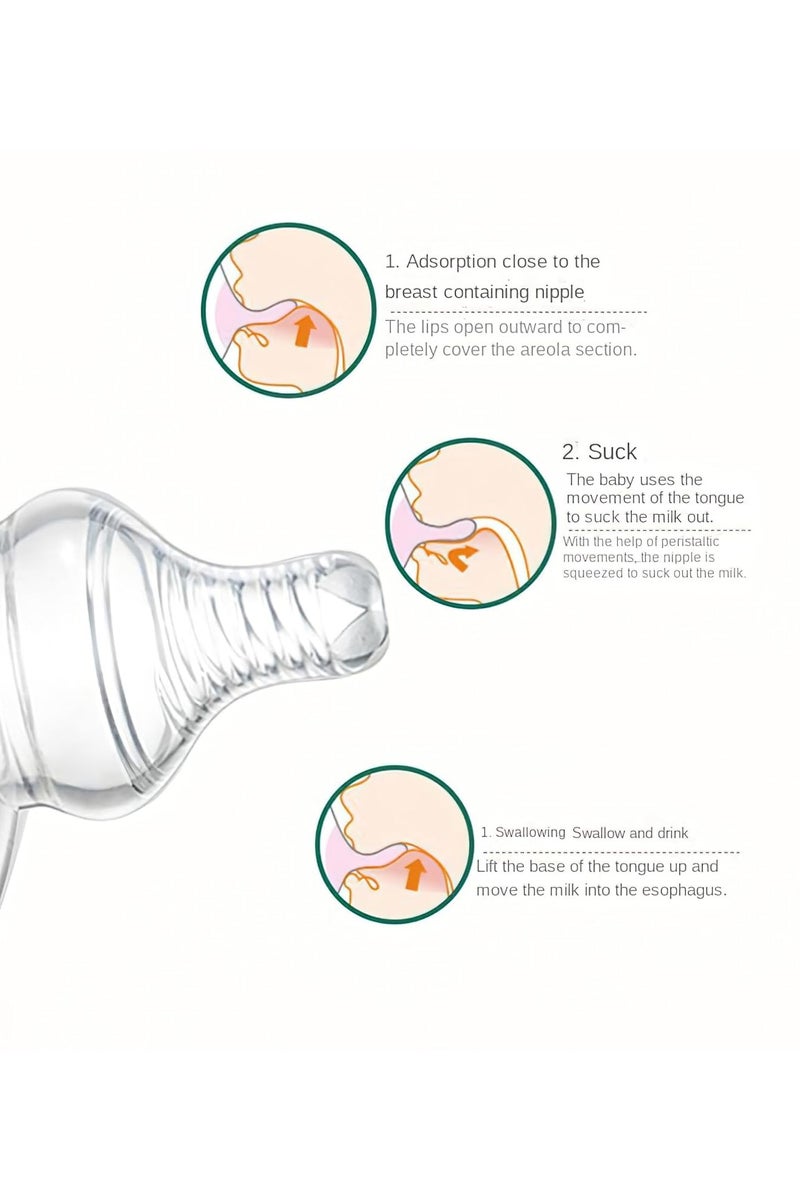 Mr. Penda 2 Pcs Nipple Shield for Nipples Protection, Nursing Cover for Feeding Women & Breastfeeding Supplies (Clear) - Image 3