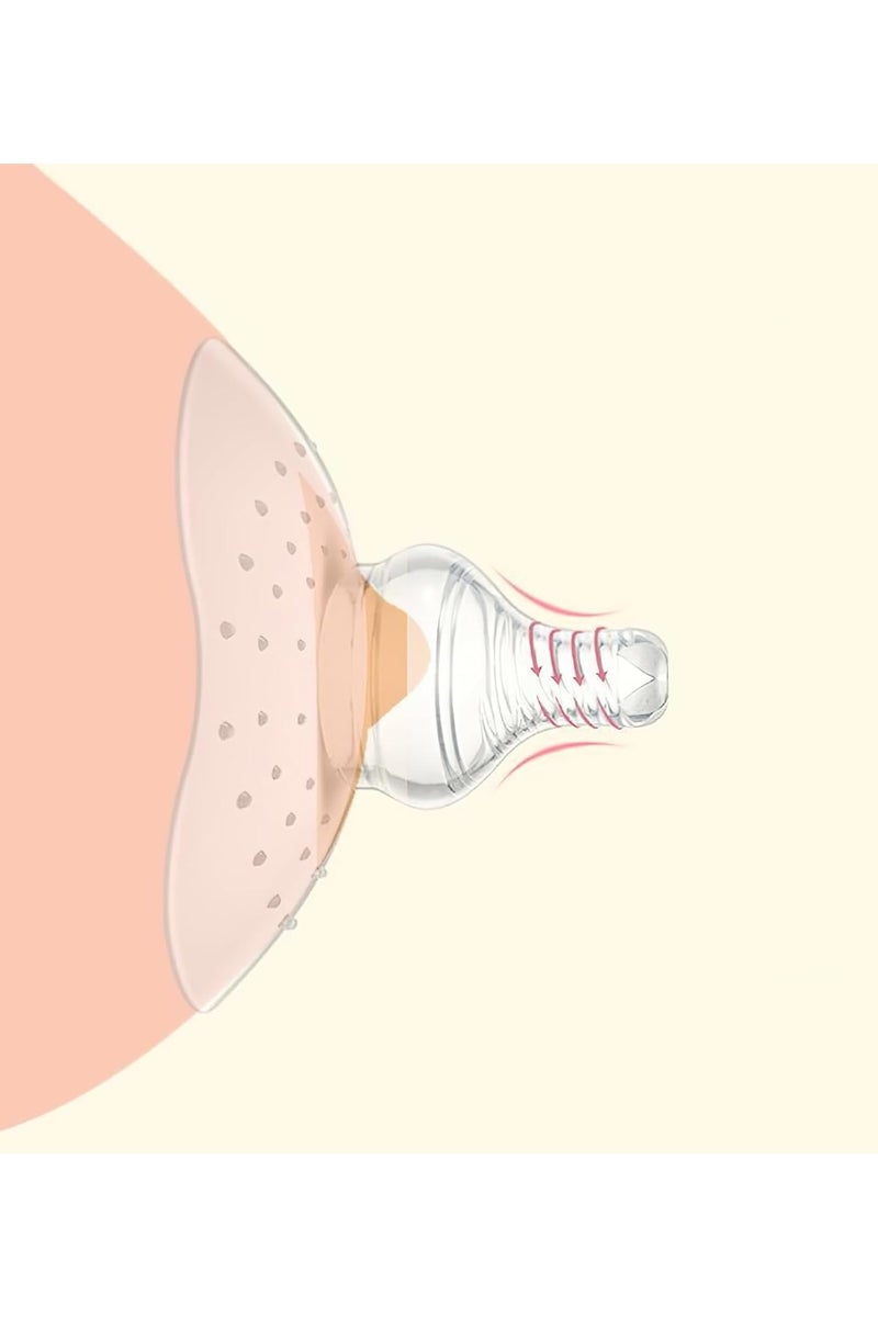 Mr. Penda 2 Pcs Nipple Shield for Nipples Protection, Nursing Cover for Feeding Women & Breastfeeding Supplies (Clear) - Image 5