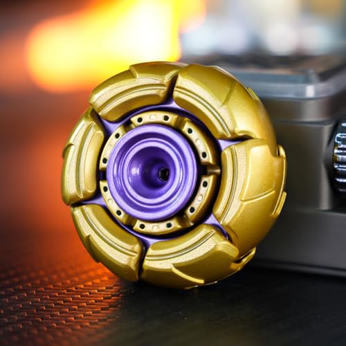 HIDEDC Pillbug Fidget Spinner Open Armor Metal Fidget Spinners for Adults Alloy EDC Fidget Toys Adults Stress Relief Toy Executive Desk Toy for ADHD ADD Autism GoldPurple - Image 5