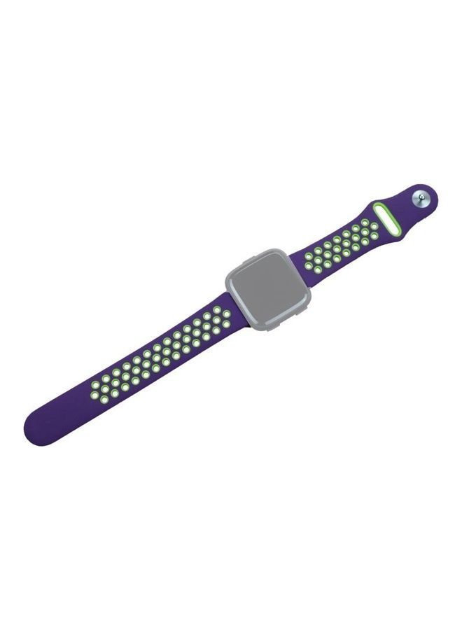 NIBEMINENT For Fitbit Versa 3 Replacement Strap Watchband Purple/Green - Image 1