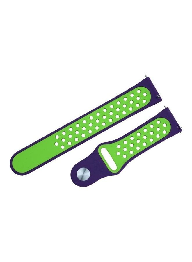 NIBEMINENT For Fitbit Versa 3 Replacement Strap Watchband Purple/Green - Image 3