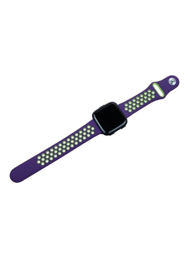 NIBEMINENT For Fitbit Versa 3 Replacement Strap Watchband Purple/Green - Image 5