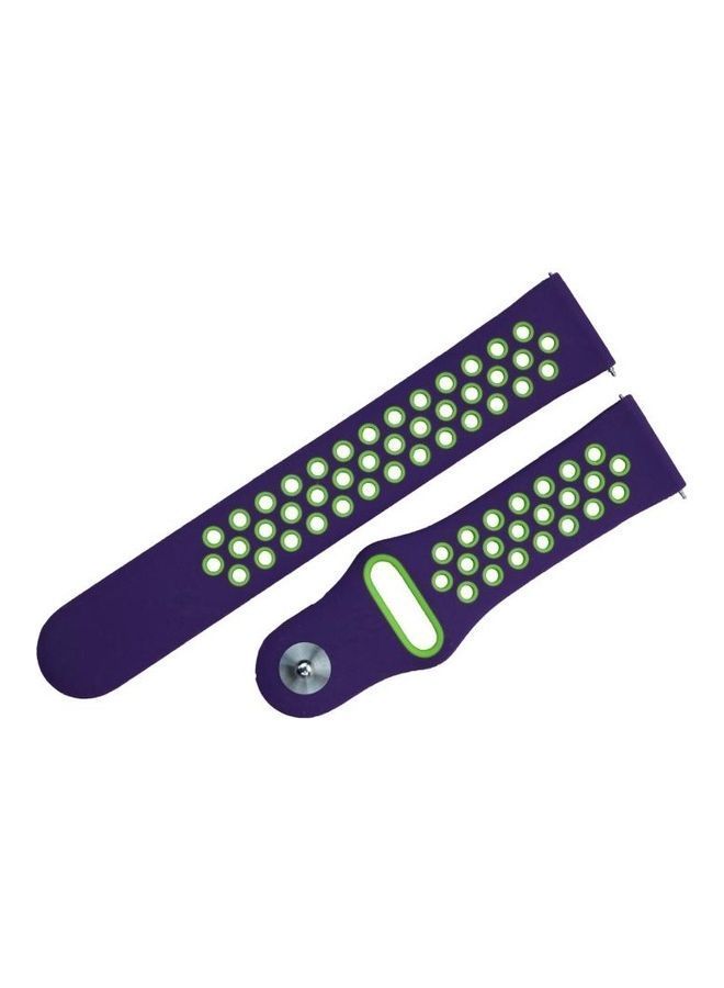NIBEMINENT For Fitbit Versa 3 Replacement Strap Watchband Purple/Green - Image 2