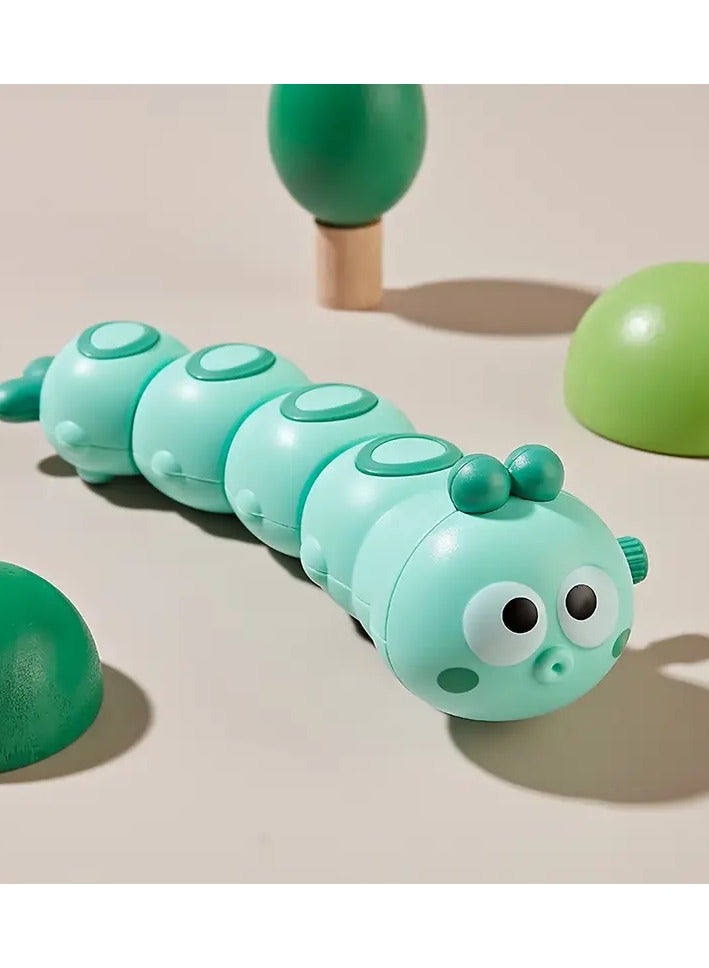 Goolsky 1pc Interactive Caterpillar Sensory Toy, Durable Plastic, Twist Action, Non-Electric, Featherless, Ideal for Birthday, Graduation, Anniversary & Holiday Gifts - Suitable for New Year, Christmas, Graduation Season  - Image 1