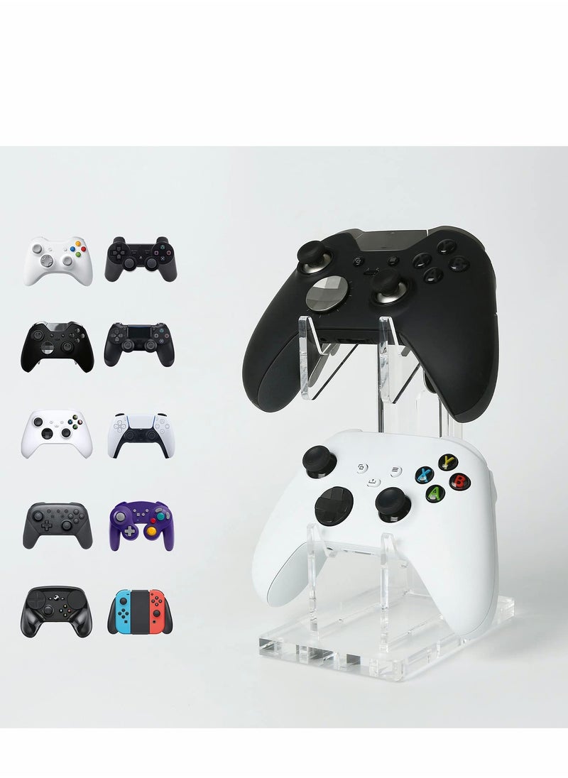 SYOSI Game Controller Holder Stand Wall Mount, PS4/Nintendo Switch/Xbox One/Steam/PC Controller, Adhesive Mount (transparency)  - Image 1