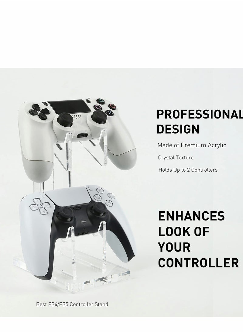 SYOSI Game Controller Holder Stand Wall Mount, PS4/Nintendo Switch/Xbox One/Steam/PC Controller, Adhesive Mount (transparency)  - Image 5