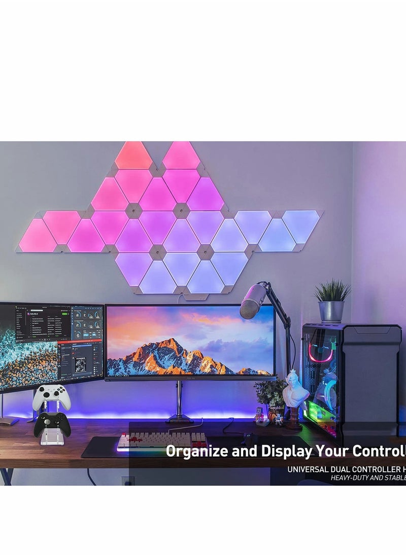 SYOSI Game Controller Holder Stand Wall Mount, PS4/Nintendo Switch/Xbox One/Steam/PC Controller, Adhesive Mount (transparency)  - Image 3