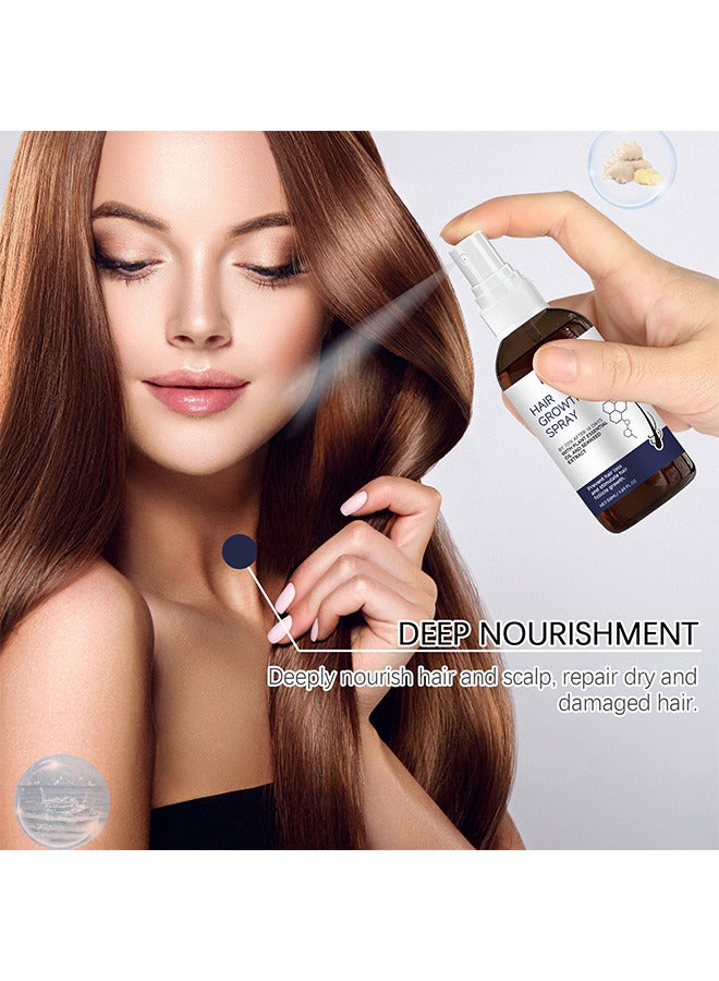 ساوث مون بخاخ مصل نمو الشعر ، مع الزيت العطري النباتي ومستخلص الأعشاب البحرية للتحكم في تساقط الشعر ونمو الشعر لدى الرجال والنساء ، يعزز نمو اللحية والشعر السميك ، ويحسن الصلع (50 مل) - Image 5