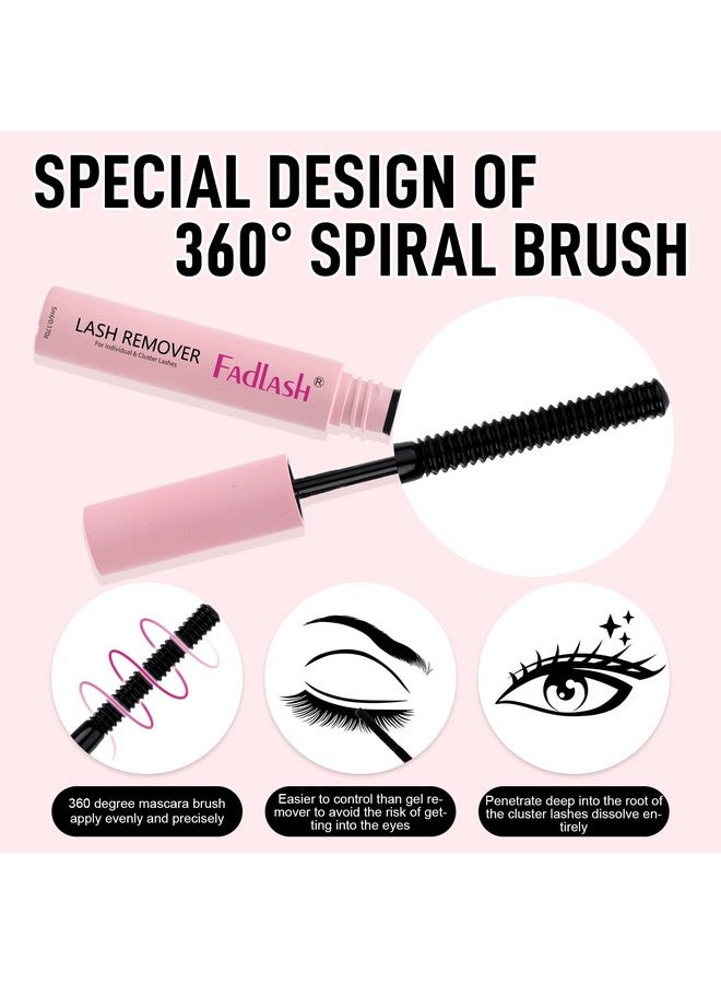 FADLASH Diy Lash Extensions Kit 4 Pcs Lash Bond And Seal & Cluster Lash Glue Remover Fast Removal No Residue And Eyelash Tweezers Waterproof Lash Cluster Glue For Self Application At Home - Image 5