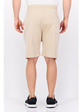 Gazzarrini Men Drawstring Brand Logo Basic Short, Beige  - Image 3