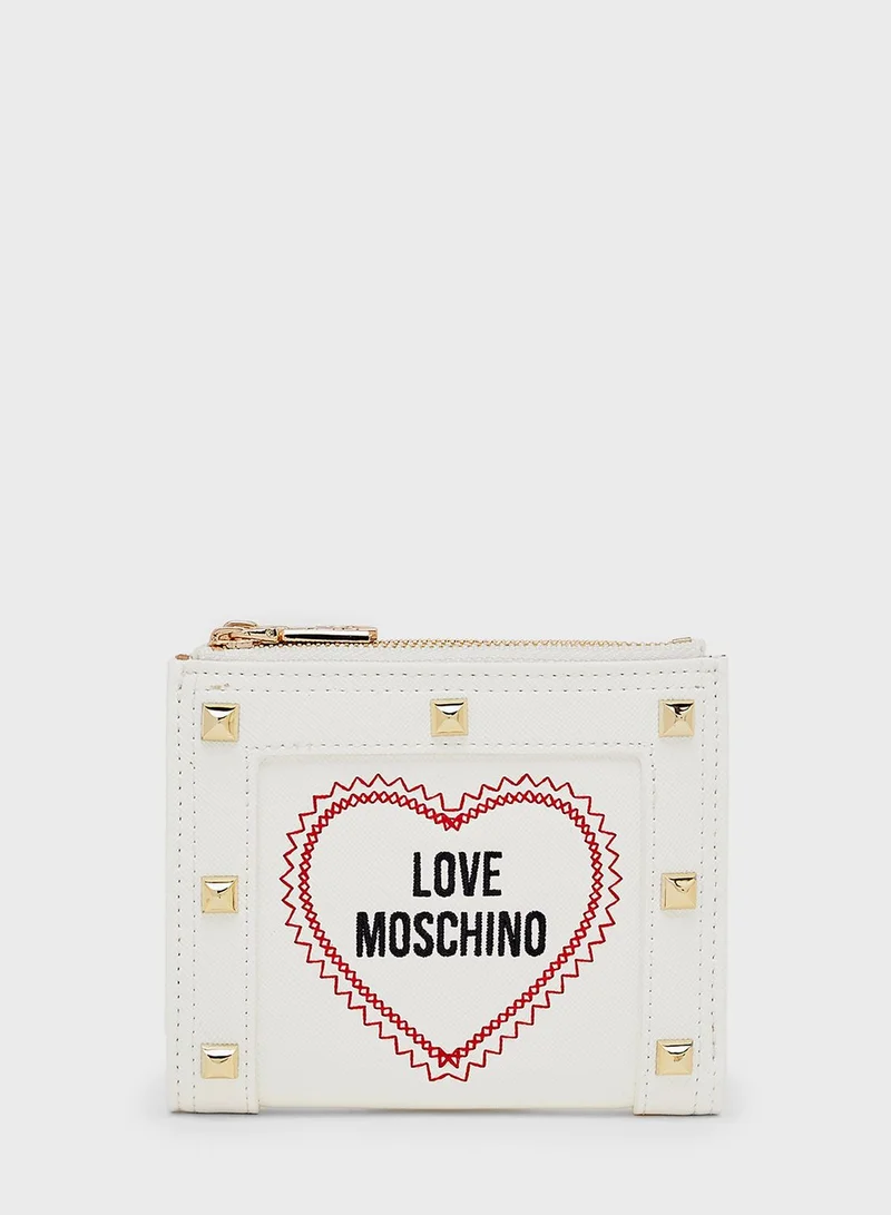 Love Moschino Stud Detail Wallet