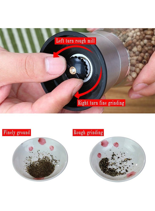 Yolu 2 Piece Home EC Premium Stainless Steel Salt and Pepper Grinder Set - Image 5