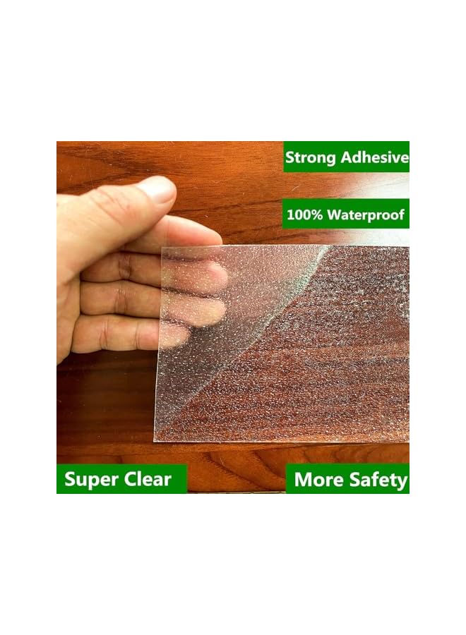 PROMASS promass Clear Anti Slip Tape Waterprooft, Non-Slip Stair Treads Tape Traction, Boats, Stairs, Transparent, Soft, Comfortable for Bare feet, 4" x 33Ft  - Image 5