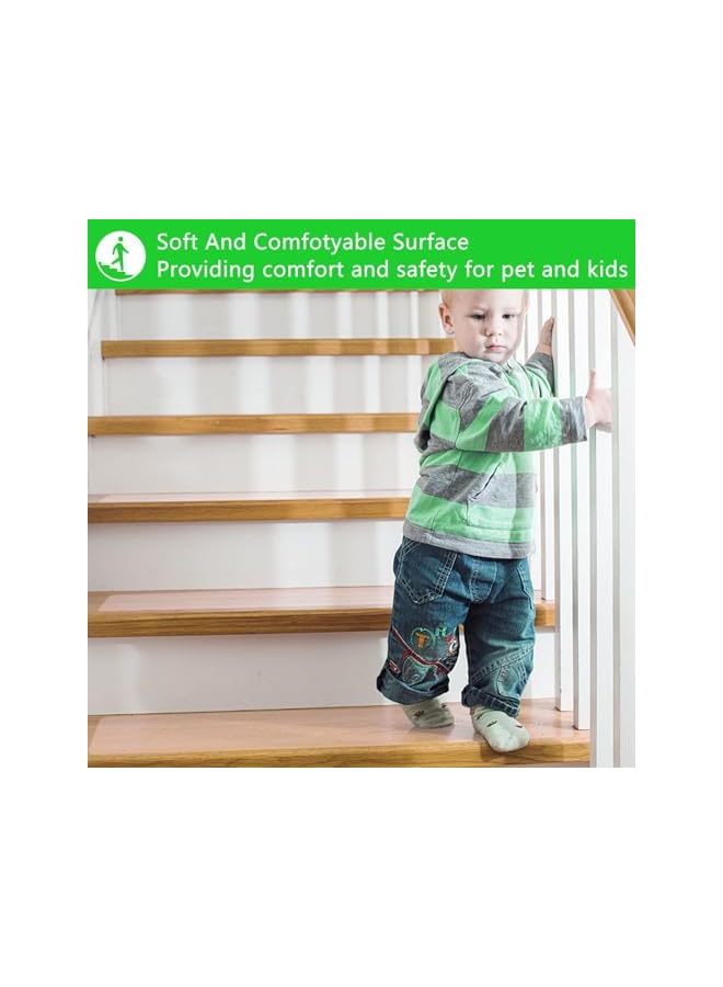 PROMASS promass Clear Anti Slip Tape Waterprooft, Non-Slip Stair Treads Tape Traction, Boats, Stairs, Transparent, Soft, Comfortable for Bare feet, 4" x 33Ft  - Image 2