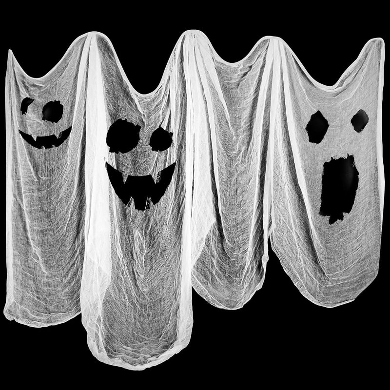 S.CENG White Cheesecloth, Halloween Decoration Creepy Cloth, 36x360 inches, Absorbent Bleached Cheese Cloth for Event Decoration, Also for Cheese Making, Cooking, Yoghurt & Tofu - Image 1