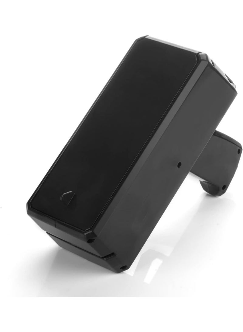 Meetion Black Money Gun Super Money Guns With 100pcs Notes Paper Playing Spary Money Gun Make it Rain Toy Gun with Play Money & 9V Batteries Cash Gun for Game Party Supplies (Money Gun) - Image 2